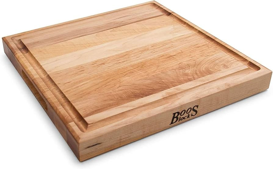 John Boos Boos Block CB Series Large Reversible Wood Cutting Board with Juice Groove, 1.75-Inch T... | Amazon (US)
