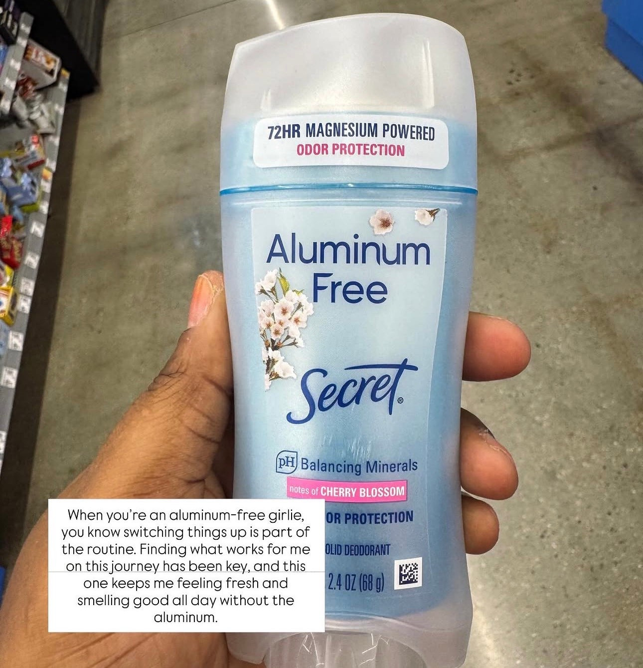 Secret aluminum free deodorant ￼

#LTKselfcare #LTKBeauty #LTKOver40