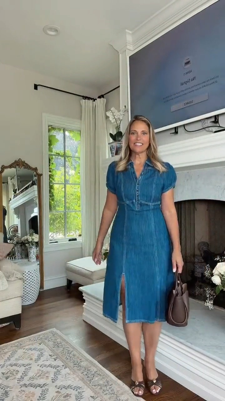 This jean dress has become such a favorite, and it’s easy to see why. A good denim dress is such a closet staple because you can style it so many ways for everyday outfits, casual fall looks, workwear, brunch, or weekend plans. It’s classic, comfortable, and one of those wardrobe pieces I’ll keep reaching for.

#LTKOver40 #LTKSeasonal #LTKMidsize