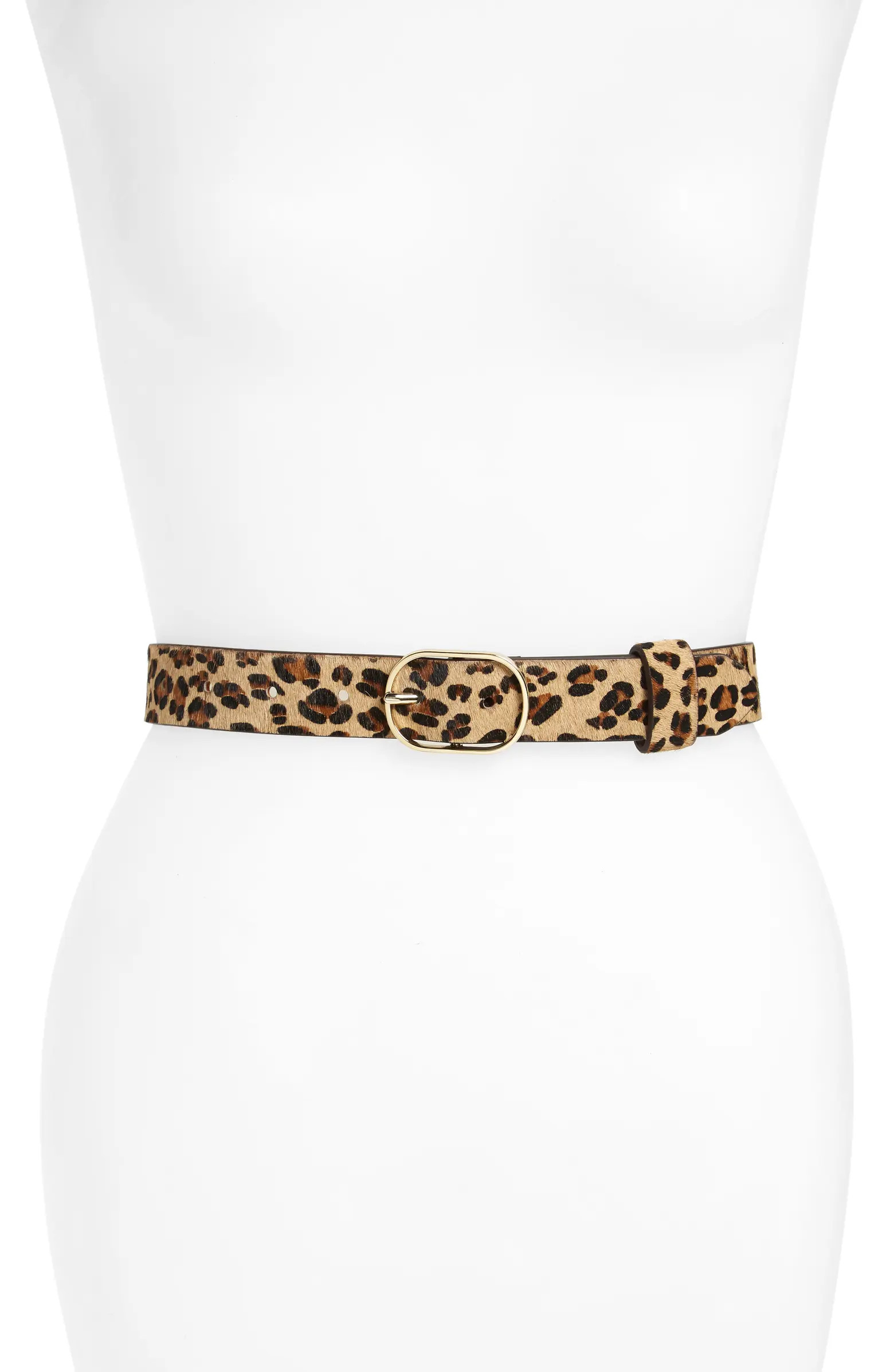 Halogen® Genuine Calf Hair Belt | Nordstrom | Nordstrom
