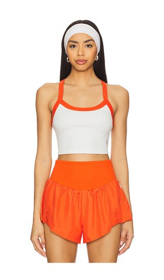 x FP Movement All Clear Colorblock Cami in White & Flame | Revolve Clothing (Global)