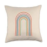 Rainbow Pillow Boho Rainbow Throw Pillow, 18x18, Multicolor | Amazon (US)
