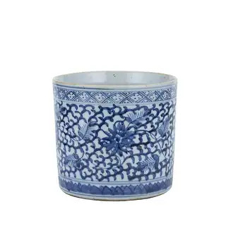 Blue & White Climbing Vines Orchid Pot - 7.5x7.5x7.5 - Bed Bath & Beyond - 31278932 | Bed Bath & Beyond
