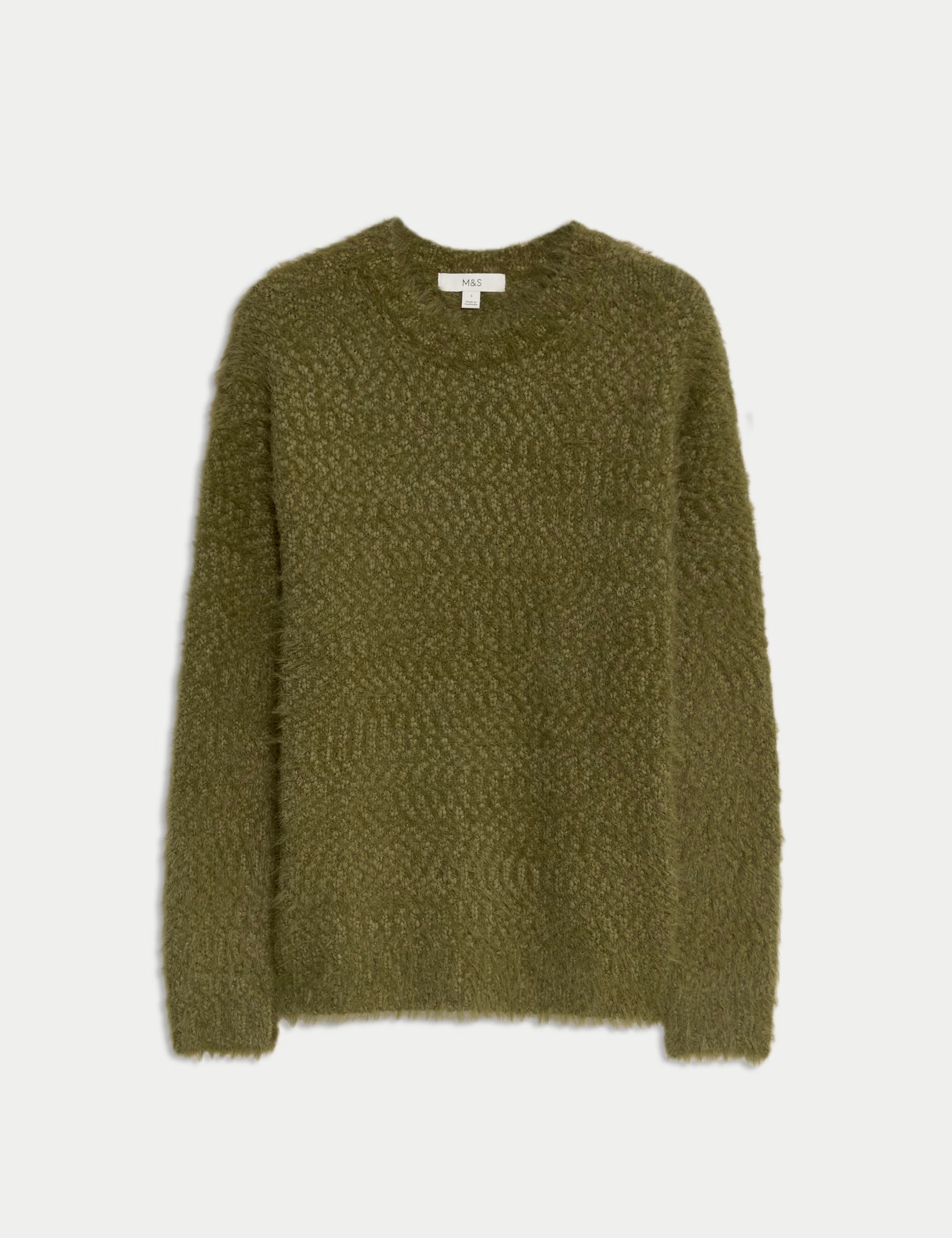 Textured Crew Neck Jumper | Marks & Spencer (UK)