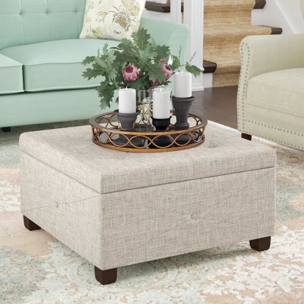 Mary Button Tufted Square Storage Ottoman | Wayfair North America