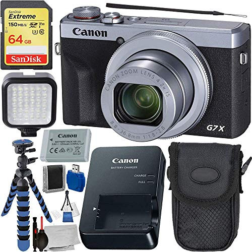 Canon PowerShot G7 X Mark III Digital Camera (Silver #3638C001) with Advanced Accessory Bundle (R... | Amazon (US)