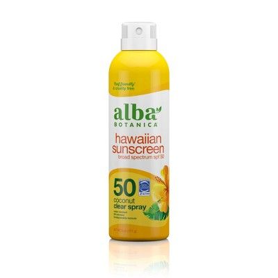 Alba Botanica Hawaiian Coconut Sunscreen Spray - SPF 50 - 6 fl oz | Target