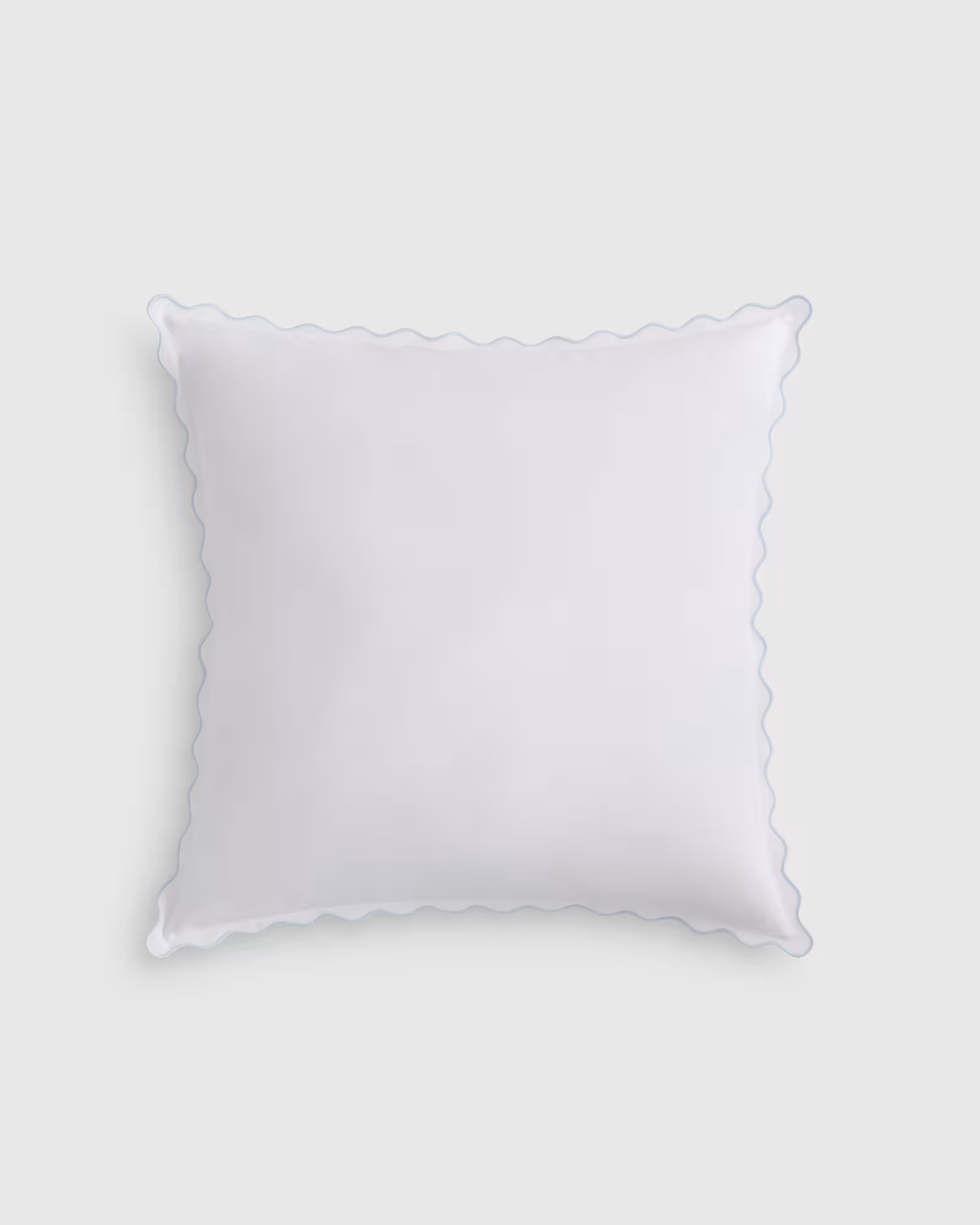 Classic Organic Percale Scallop Euro Sham | Quince