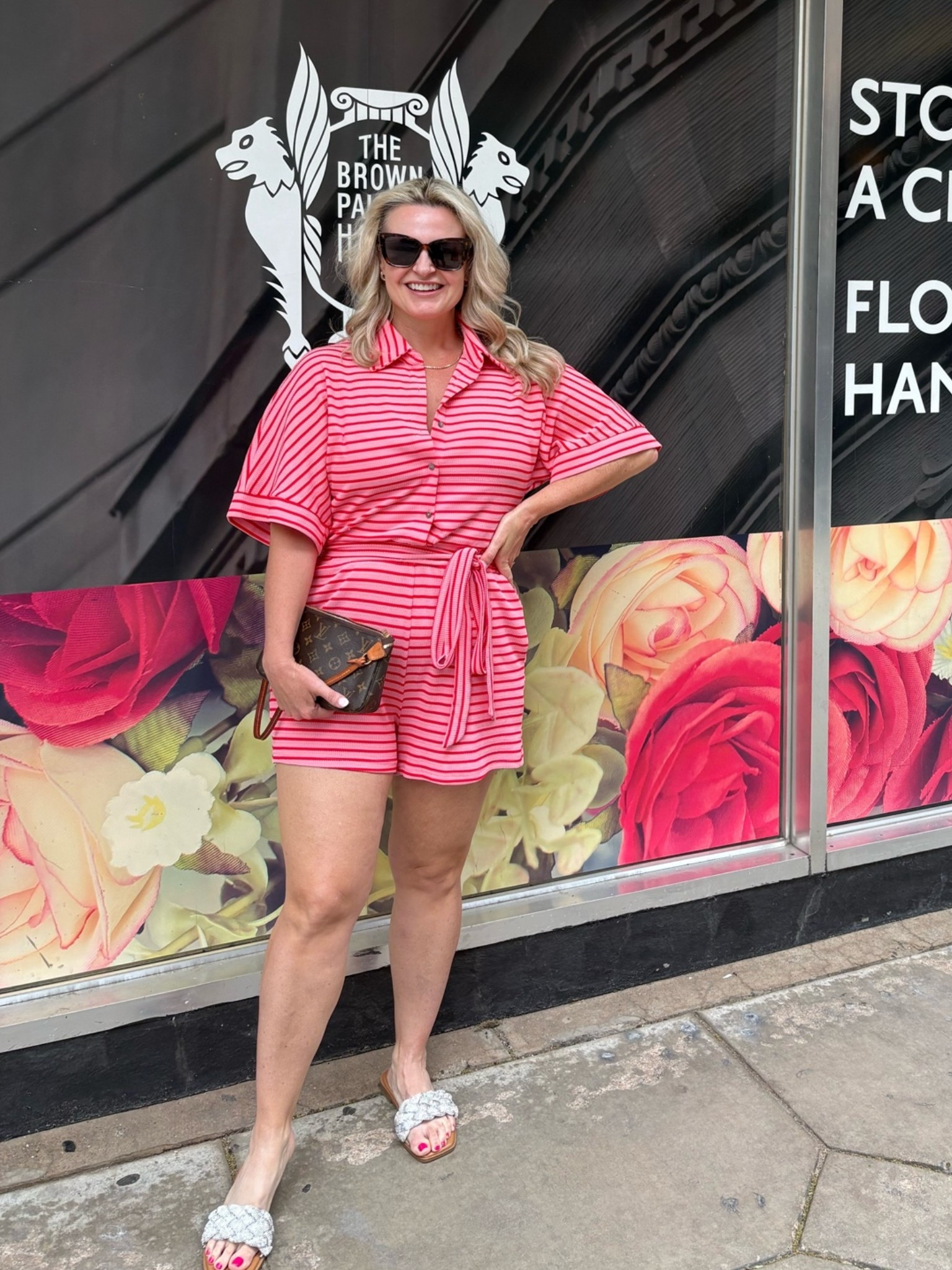 Love a pink and red combo! This little romper is cute and comfy. You could dress it up with wedges too! Size M

Romper. Summer 2026 outfit. Beach outfit. Resort outfit.

#LTKootd #LTKTravel #LTKgrwm

Comment SHOP below to receive a DM with the link to this post on my LTK ⬇ https://liketk.it/

#LTKootd #LTKgrwm #LTKdayinmylife