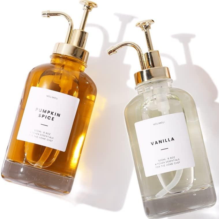 Amazon.com - MoliMoli Coffee Syrup Dispenser for Coffee Bar, Coffee Pump Dispenser, Glass Syrup B... | Amazon (US)