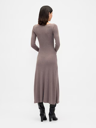 Lightweight CashSoft Rib Maxi Sweater Dress | Gap (US)