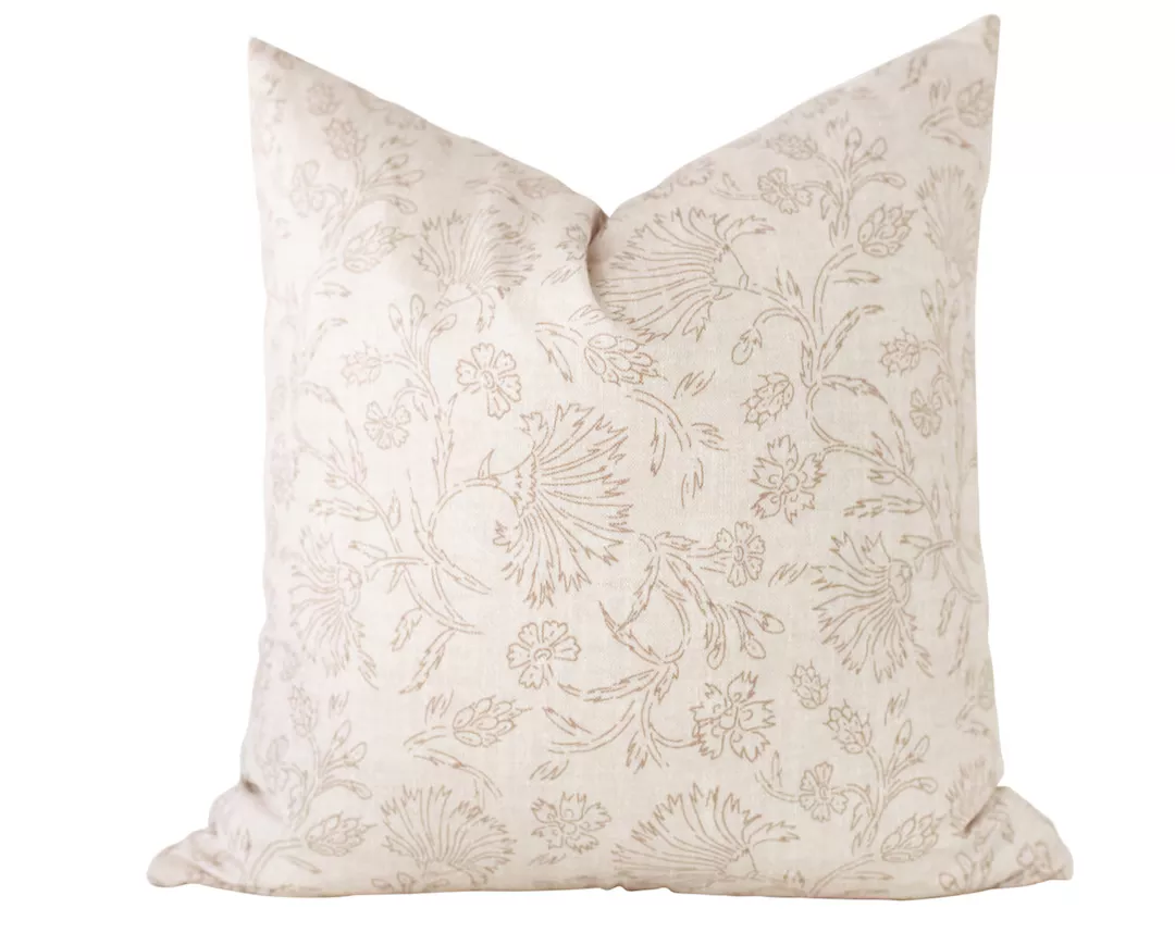 Modern best sale floral pillow