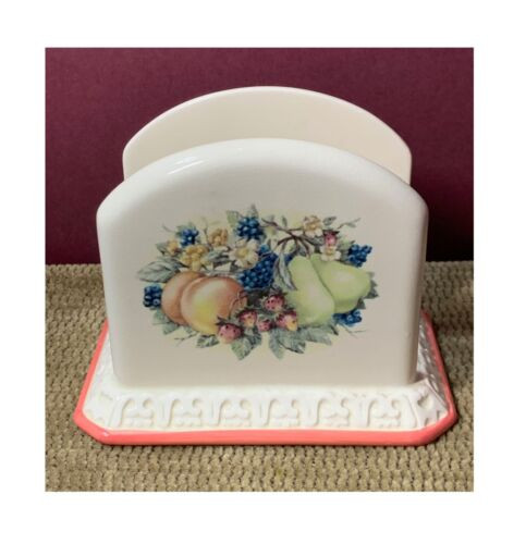 VINTAGE AVON "SWEET COUNTRY HARVEST" NAPKIN HOLDER WITH FRUIT DESIGN  | eBay | eBay US