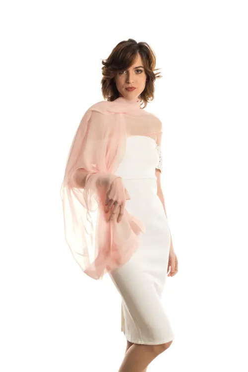 Elizabetta Carmen - Silk Scarf/Shawl for Women in Blush Pink at Nordstrom | Nordstrom