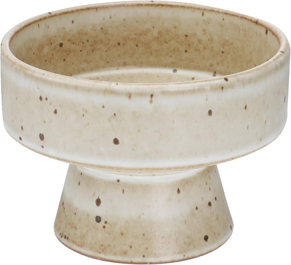 Cabilock Ceramic Pedestal Fruit Bowl Decorative Fruit Bowl Holder Dessert Display Stand for Kitch... | Amazon (US)
