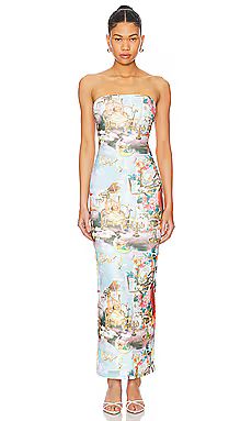 superdown Harmony Maxi Dress in Blue Multi from Revolve.com | Revolve Clothing (Global)