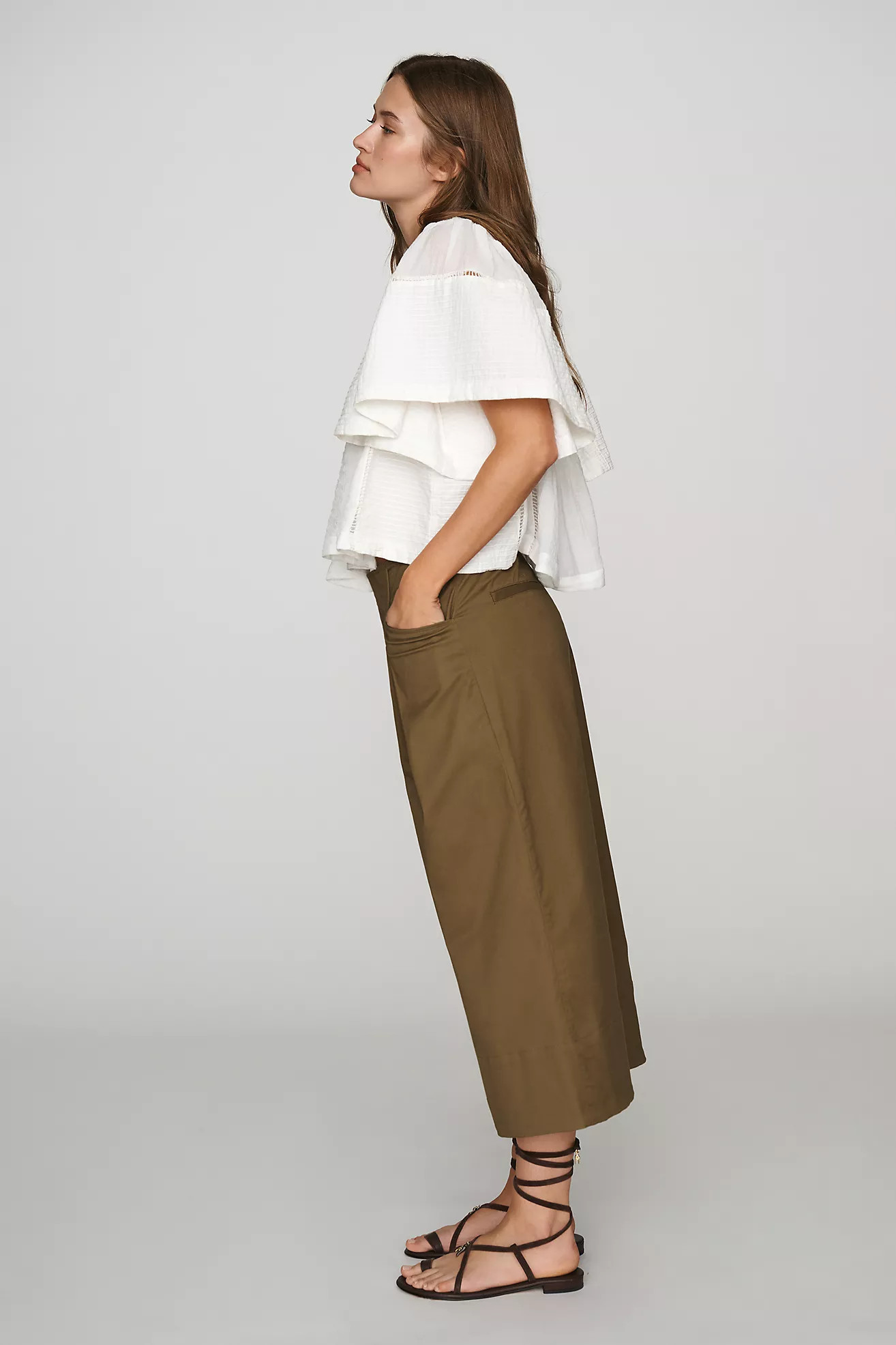 Maeve Reworked Culotte Trousers | Anthropologie (US)