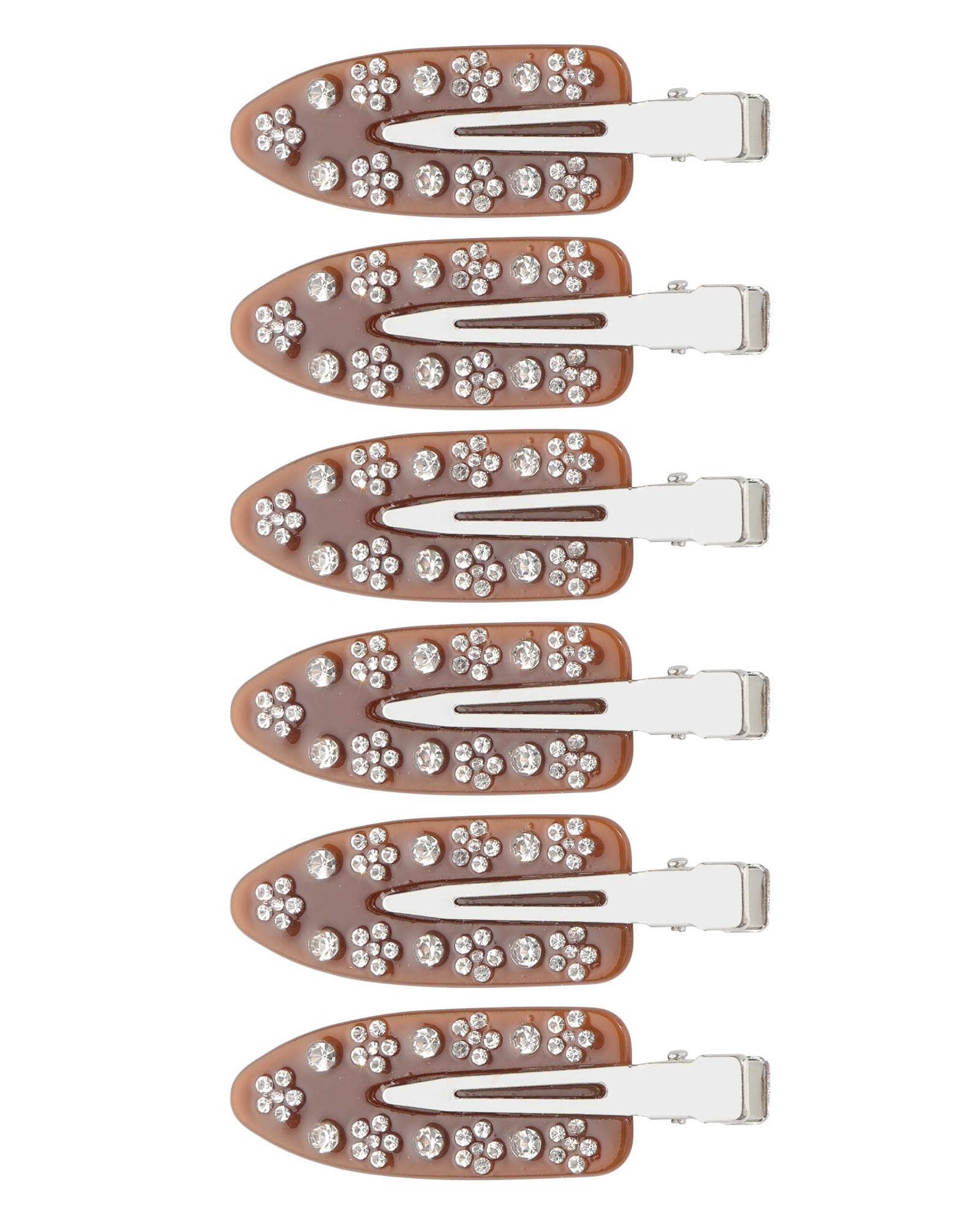 HAIMEIKANG 6 PCs Acrylic Creaseless Hair Clips for Women - No Crease No Bend Hair Clip Makeup Ban... | Amazon (US)