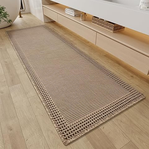 AMOAMI Waffle Bath-Mat, Absorbent Bath Mats for Bathroom Non Slip, Machine Washable Bathroom Rugs... | Amazon (US)