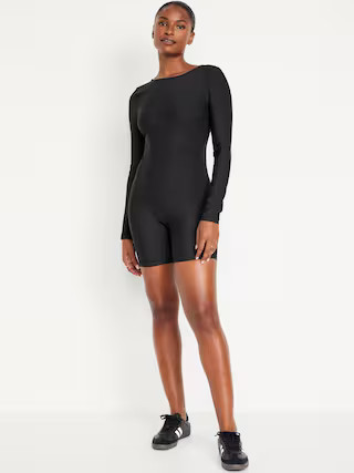 PowerSoft Long-Sleeve Bodysuit for Women | Old Navy (US)