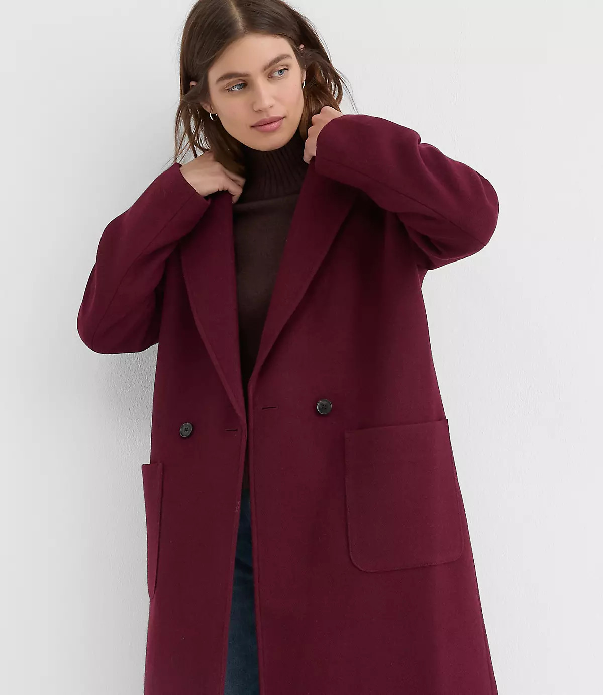 Patch Pocket Coat | LOFT