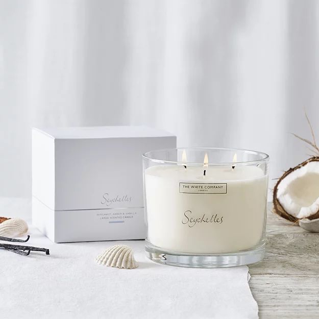 Seychelles Large Candle  | Candles | The  White Company | The White Company (UK)