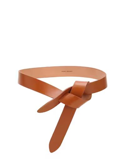 Isabel Marant - 3cm lecce leather belt w/bow - Natural | Luisaviaroma | Luisaviaroma