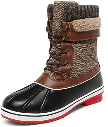 DREAM PAIRS Women's Snow Winter Boots Mid Calf Waterproof Duck Warm Outdoor Winter Boots Shoes   ... | Amazon (US)