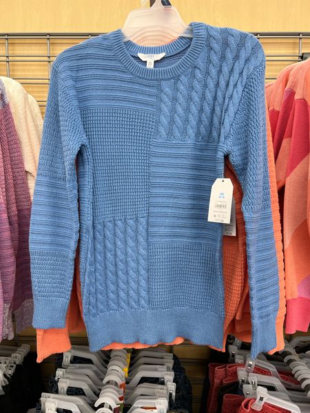 Walmart patchwork sweater, these have a classic fitted look, size up for a relaxed fit. #walmartfashion 

#LTKunder50