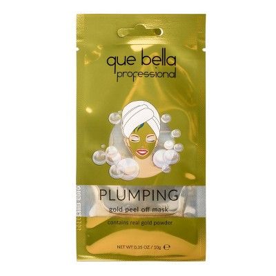 Que Bella Professional Plumping Gold Peel Off Mask - 0.35oz | Target