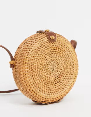 ASOS DESIGN Emma Circular rattan cross body bag | ASOS US