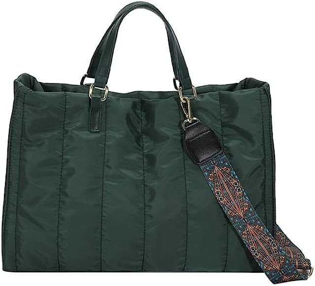 GLOD JORLEE Medium Puffer Bags for Women,Trendy Luxury Quilted Cotton Padded Handbags for Women, ... | Amazon (US)