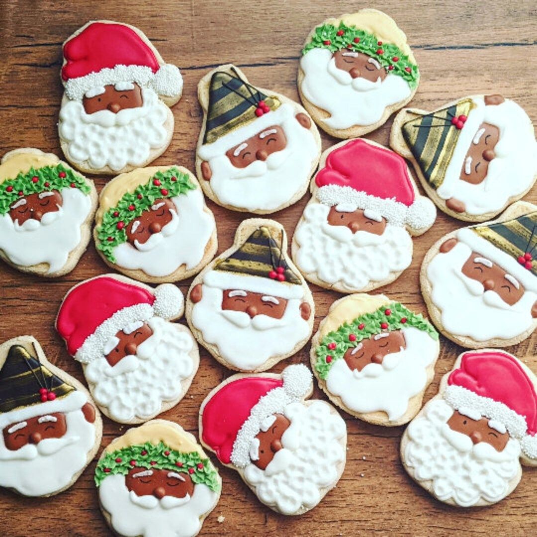12 Cookies Inspired by Black Santa - Etsy | Etsy (US)