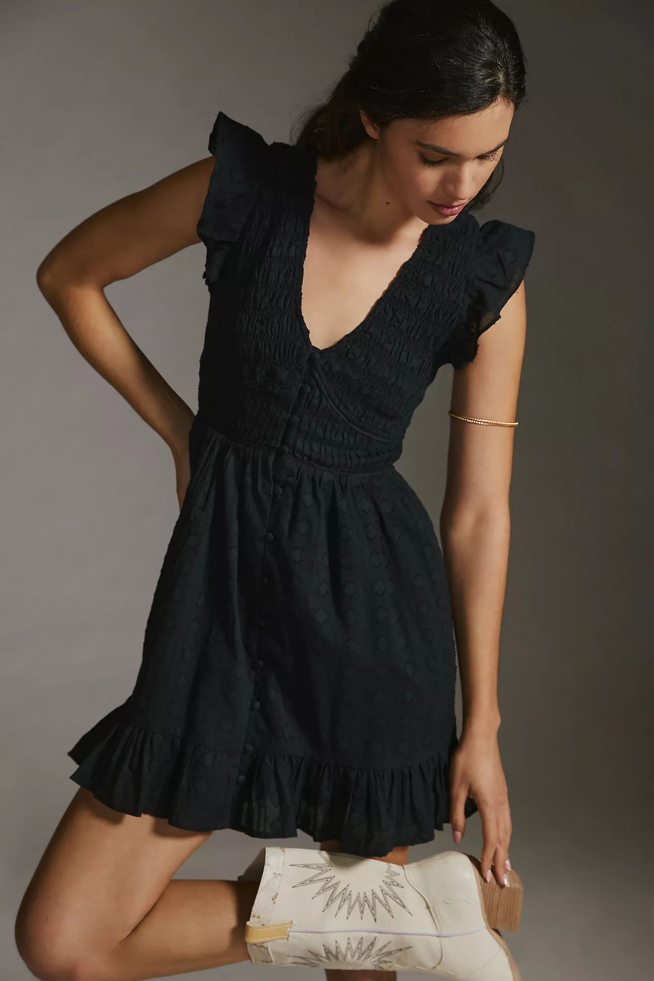 By Anthropologie The Peregrine Mini Dress | Anthropologie (US)