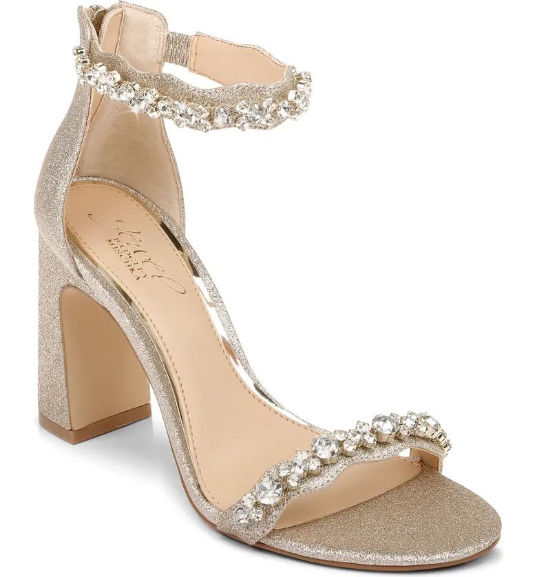 Odessa Crystal Block Heel Sandal | Nordstrom