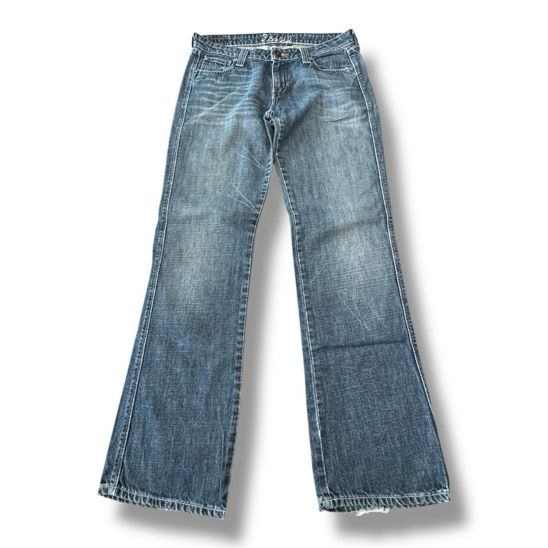 Fossil Taylor Low Rise Vintage Straight Blue Denim Jeans Casual Women’s Size 8R | eBay US
