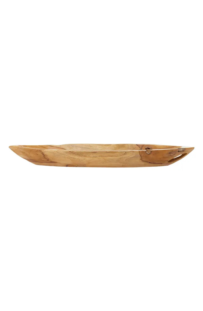 SONOMA SAGE HOME Brown Teakwood Handmade Live Edge Tray | Nordstromrack | Nordstrom Rack