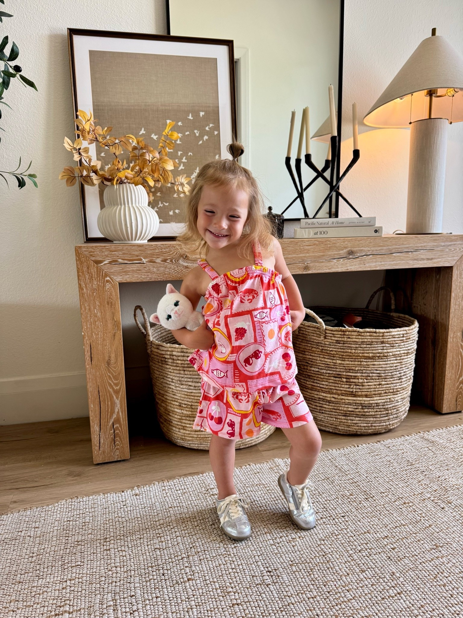 These toddler sneakers are so so cute! They also offer bigger kids sizes! Her outfit is OOS

#LTKmomlife #LTKU #LTKKids