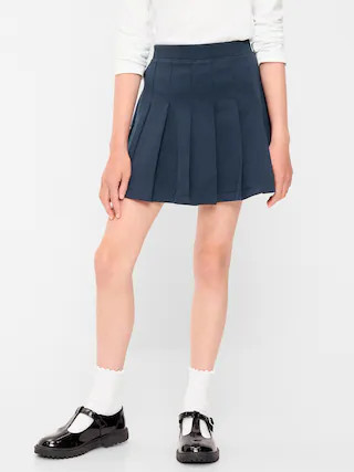 School Uniform Ponte-Knit Pleated Skort for Girls | Old Navy (US)
