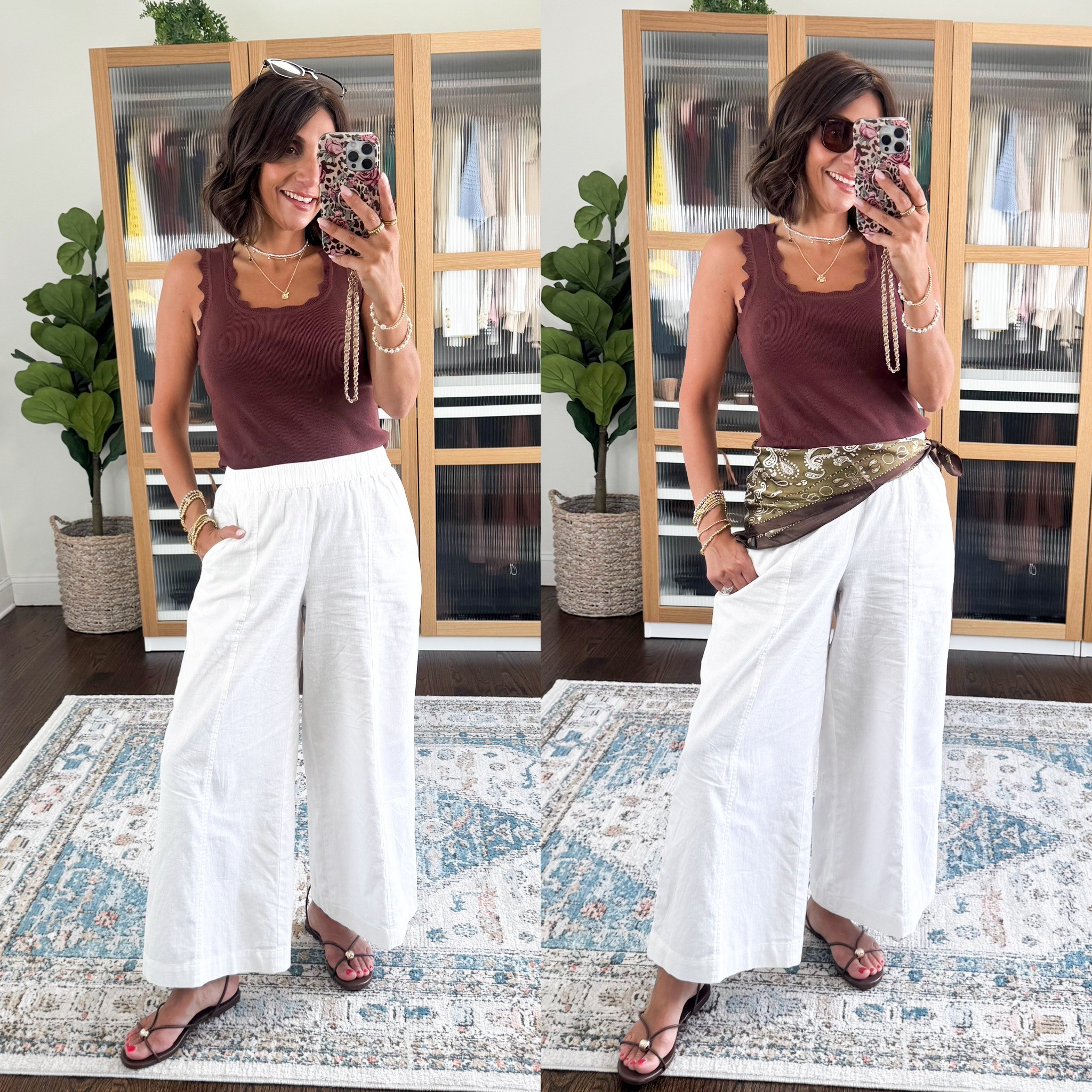 White pants at @loft size xs 
Amazon tank

#LTKootd #LTKOver40 #LTKWorkwear