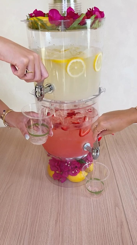 Amazon Drink Station Upgrade! 
This stackable dispenser makes hosting so much easier and looks so cute 💛🩷

#amazonhome #hostingideas #partysetup #drinkstation #amazonfinds

#LTKHome