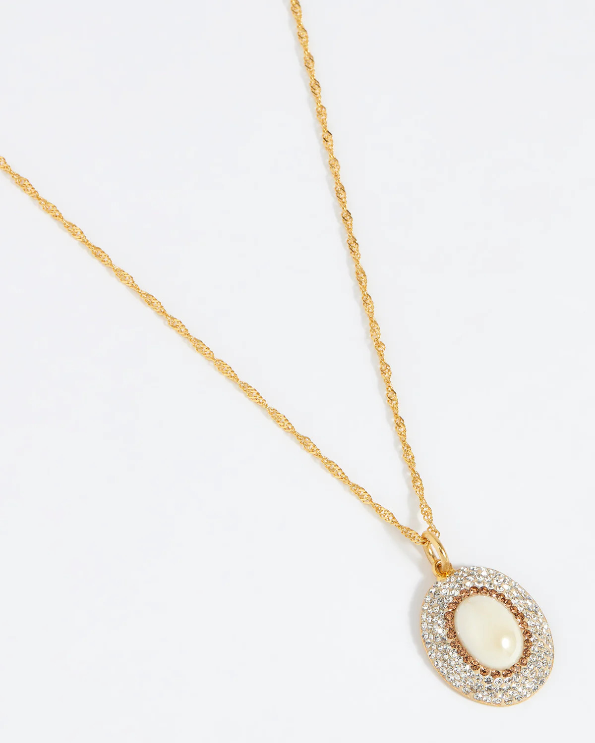 Pearl Crystal Pendant Necklace | Soru Jewellery