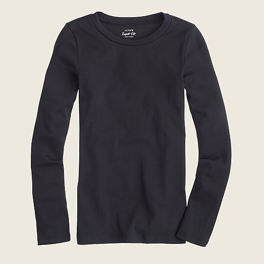 J.Crew: Slim Perfect Long-sleeve T-shirt For Women | J. Crew US