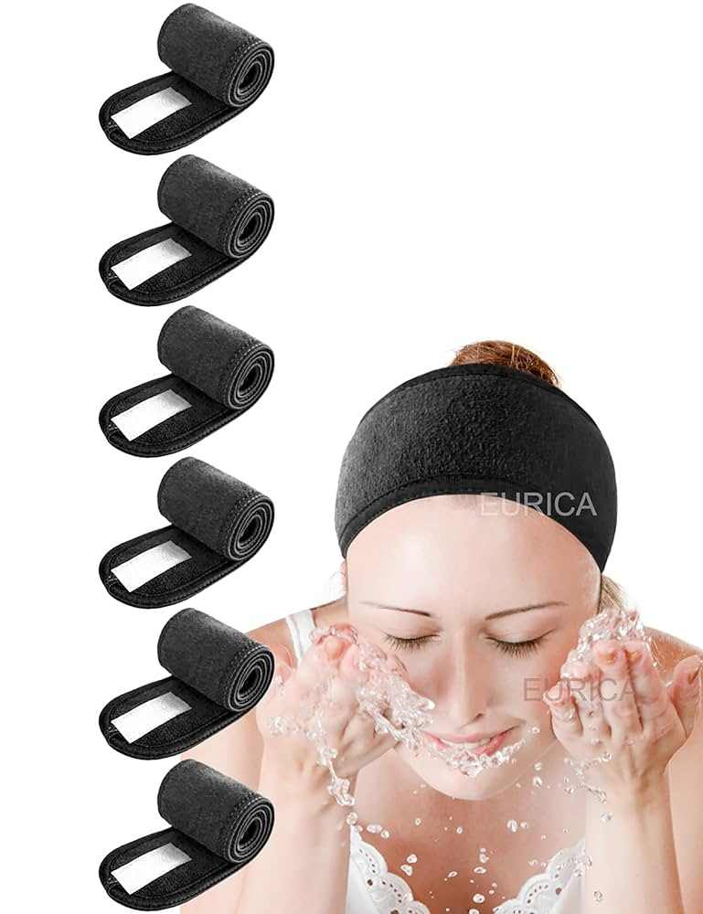 EUICAE Hair Wrap Headband, 6 Pack Non-slip Stretchable Washable Makeup Headband for Face Wash Fac... | Amazon (US)