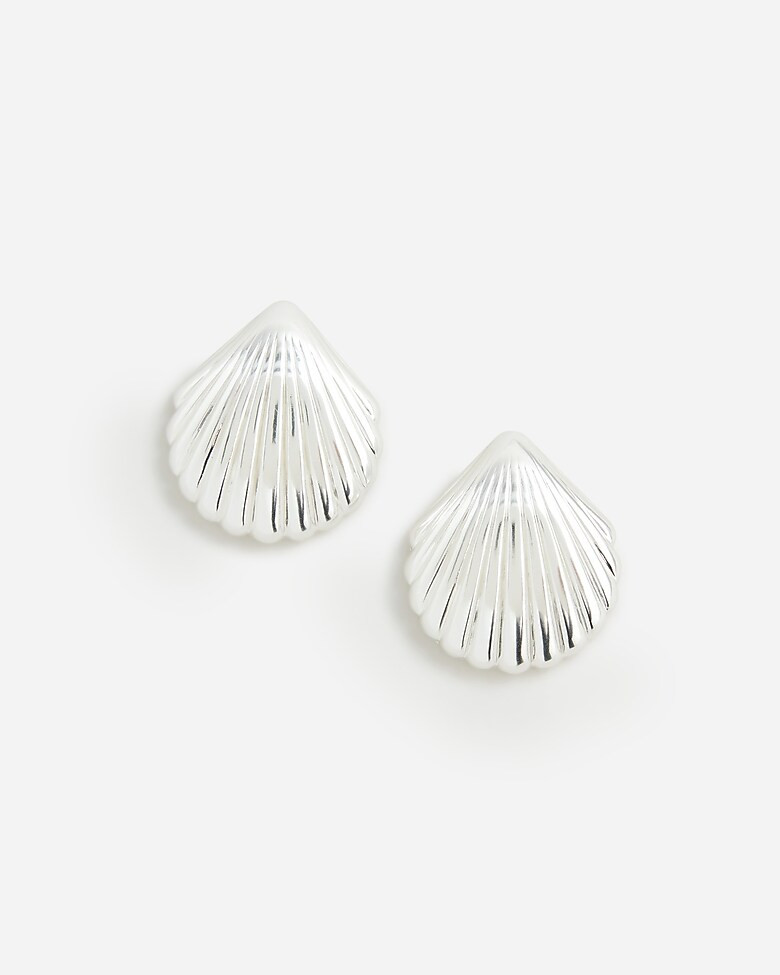 Metallic shell earrings | J. Crew US