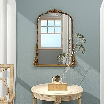 SHYFOY Antique Gold Mirror for Wall Decor Baroque Ornate Wall Mirror Decorative Arch Mirrors for ... | Amazon (CA)