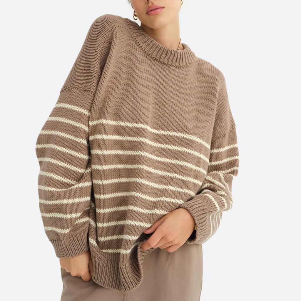 Organic Knit Striped Sweater | MATE The Label