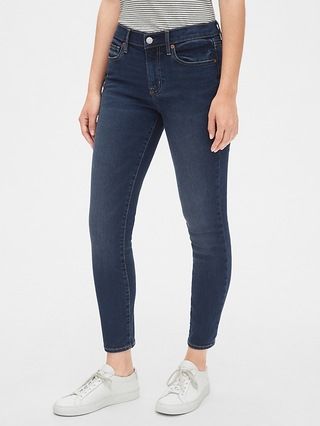Soft Wear Mid Rise True Skinny Ankle Jeans | Gap US