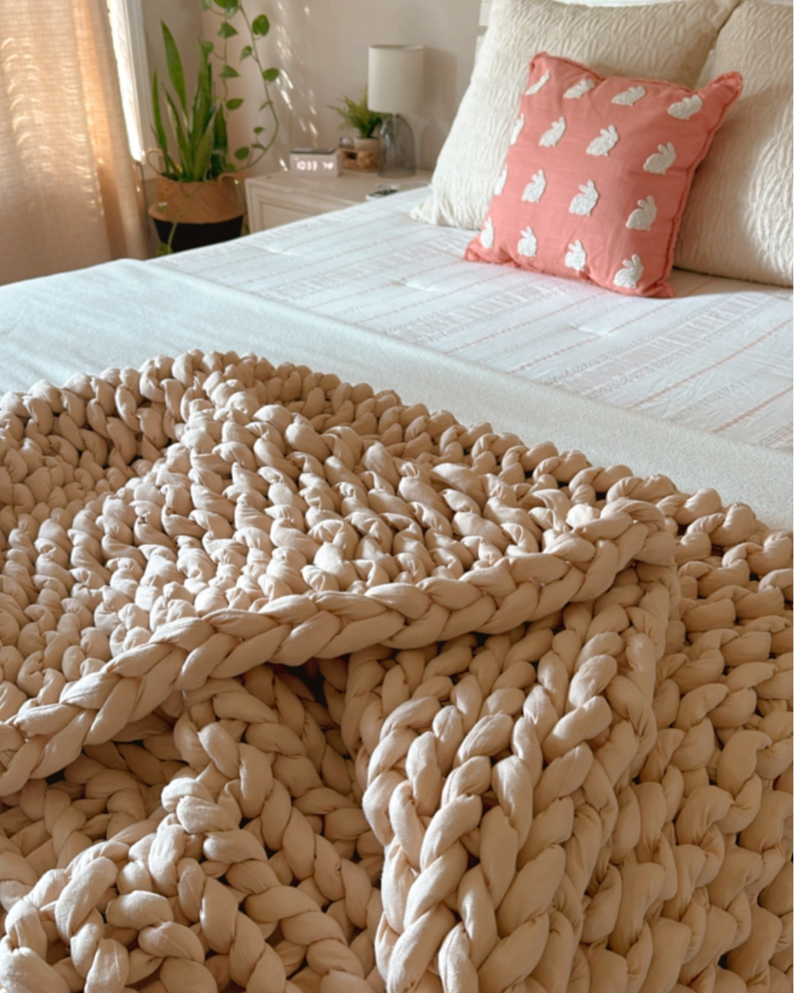 Nuzzie brand weighted knit blanket 

#LTKhome #LTKFind
