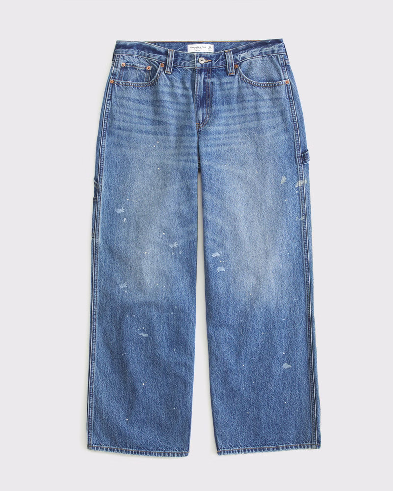 Curve Love Low Rise Ultra Loose Jean | Abercrombie & Fitch (US)